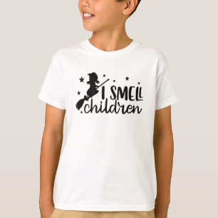 Halloween Witch Hocus Pocus I rieche Kinder T-Shirt
