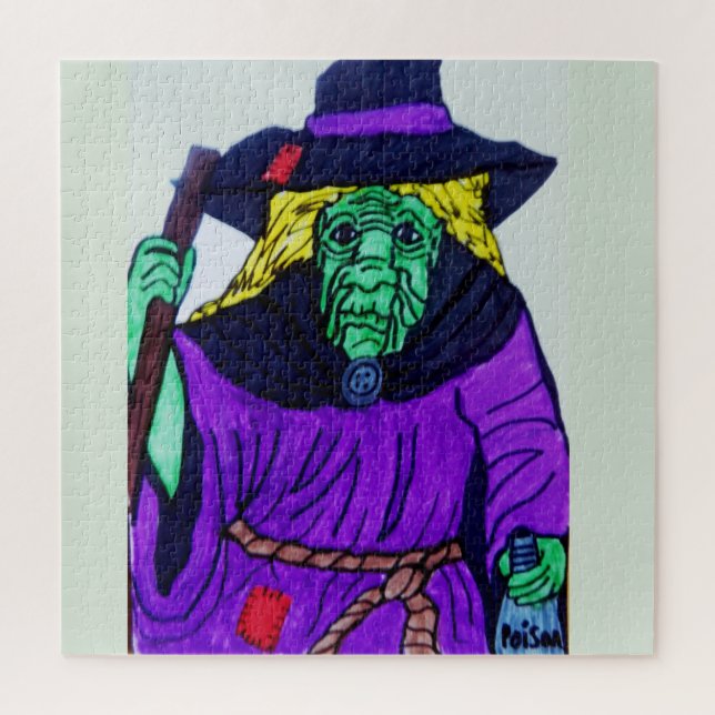 HALLOWEEN WITCH JIGSAW PUZZLE (Vertical)
