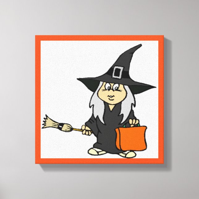 HALLOWEEN WITCH LEINWANDDRUCK (Vorderseite)