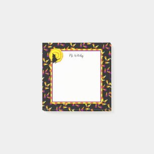 Halloween Witch Moon Candy Corn Custom Stickies Post-it Klebezettel