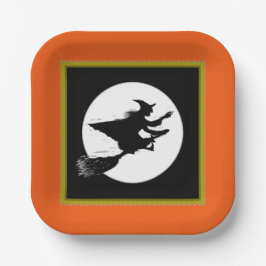 Halloween Witch Pappteller