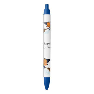 Halloween Witch Pumpkin Flying Broom Pen Kugelschreiber