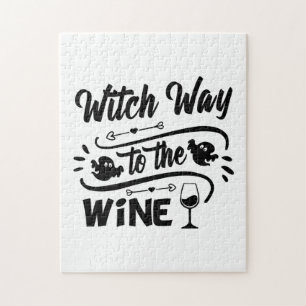 Halloween Witch Way To The Wine Birthday