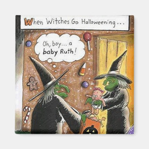 Halloween Witches Trick oder Treat Magnet