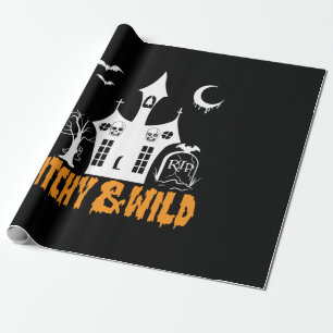 Halloween Witchy and Wild Geburtstag Geschenkpapier