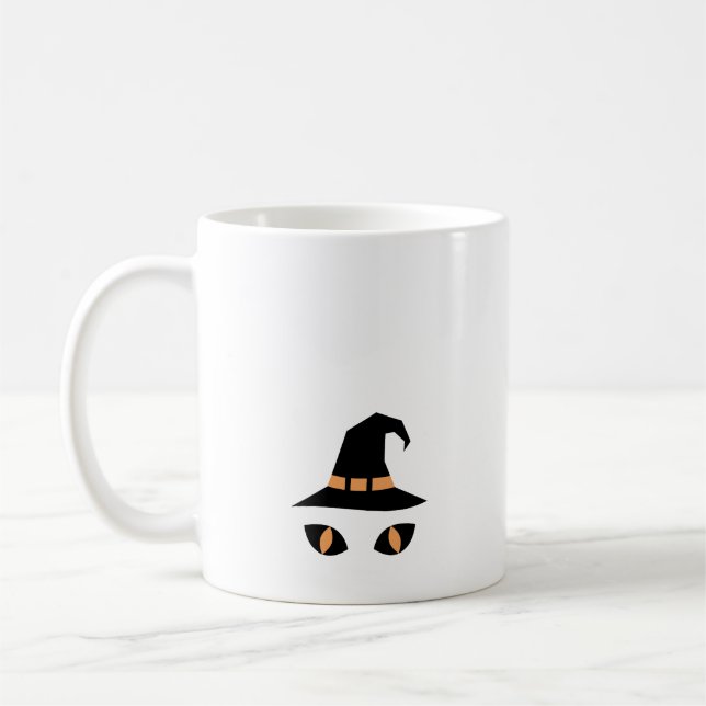 Halloween witchy cat kaffeetasse (Links)