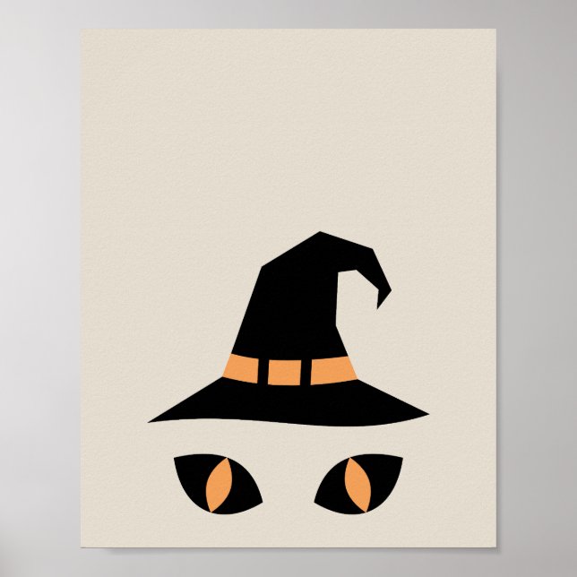 Halloween witchy cat poster (Vorne)