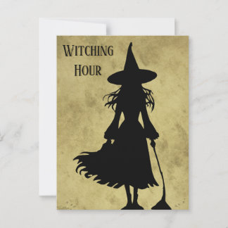 Halloween Witchy Postcard Mailing Postkarte