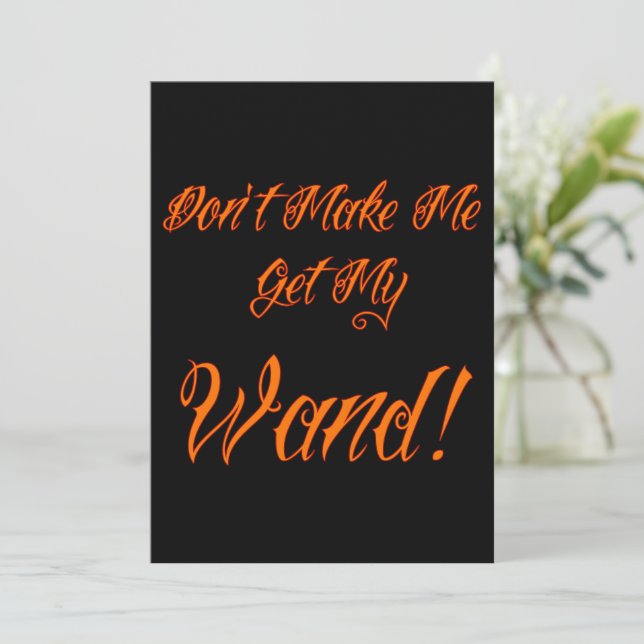 Halloween Witchy Quote (Stehend Vorderseite)
