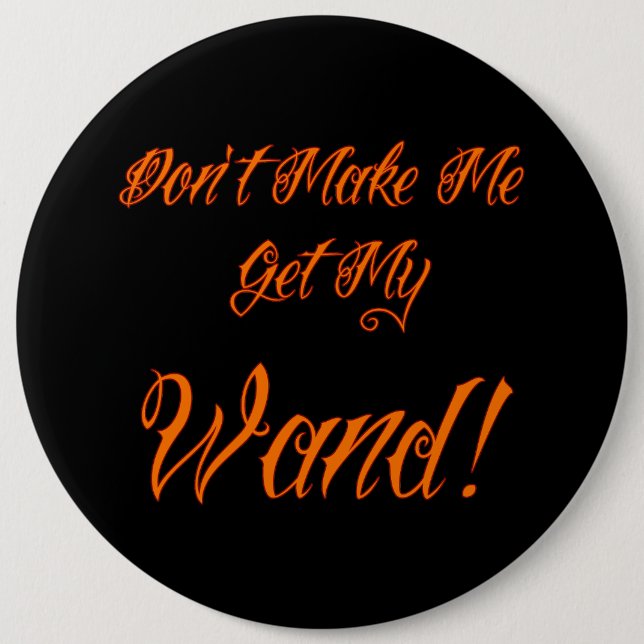 Halloween Witchy Quote Button (Vorderseite)