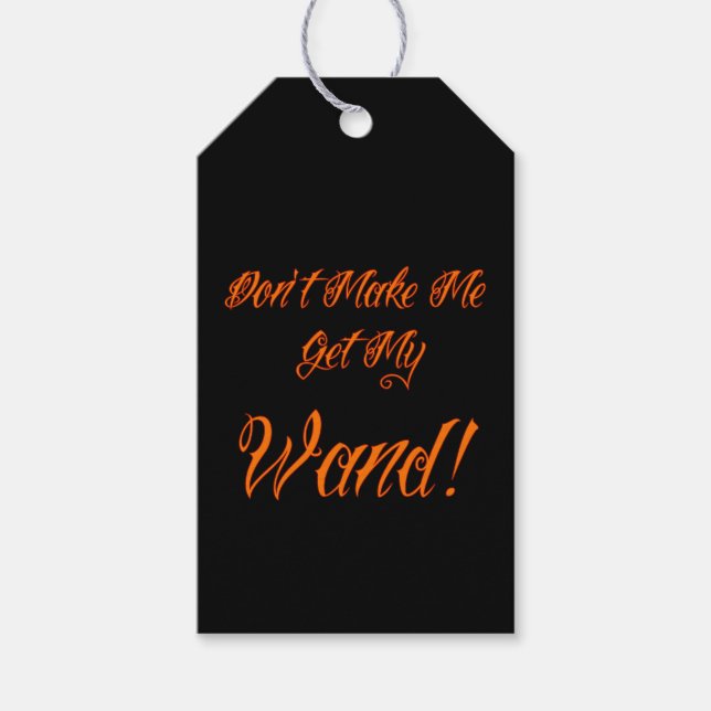 Halloween Witchy Quote Geschenkanhänger (Vorderseite)