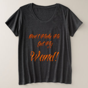Halloween Witchy Quote Große Größe T-Shirt