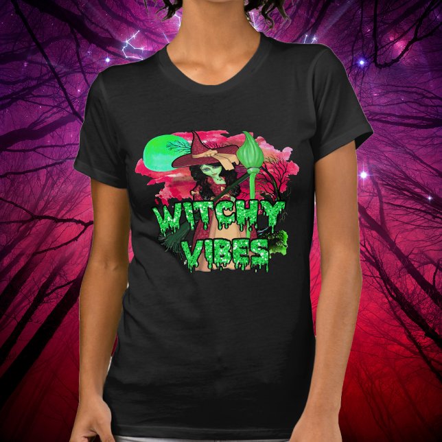 Halloween Witchy Vibes T-Shirt (Von Creator hochgeladen)