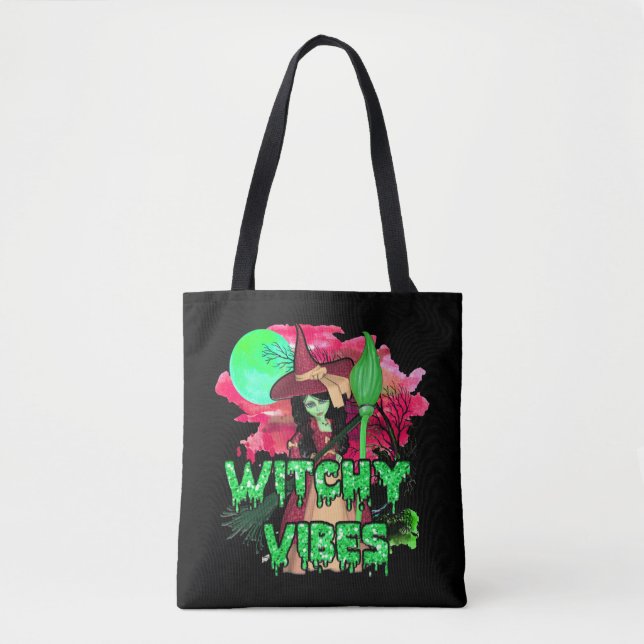 Halloween Witchy Vibes Tasche (Vorderseite)