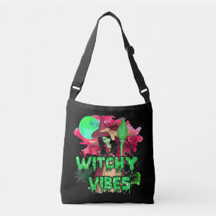 Halloween Witchy Vibes Tragetaschen Mit Langen Trägern
