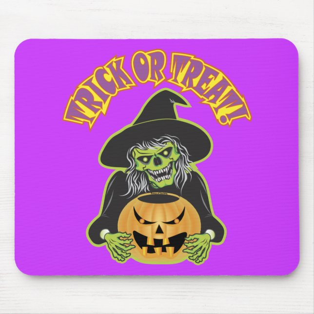 Halloween Witwe Skull Mousepad (Vorne)