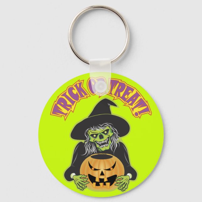 Halloween Witwe Skull Schlüsselanhänger (Vorderseite)