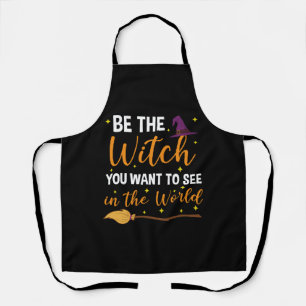 Halloween Witz für Frauen Wiccan Witchcraft Schürze