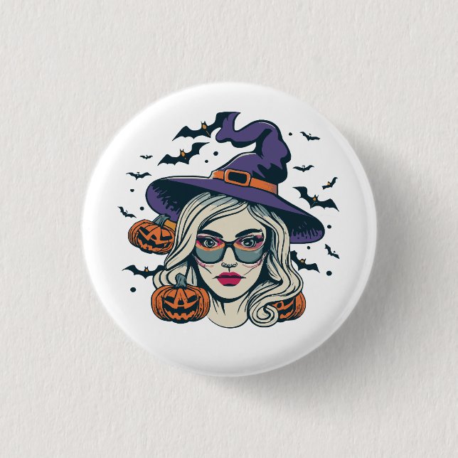halloween witz-halloween button (Vorderseite)