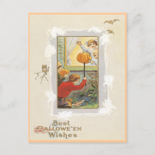 Halloween-Witze Vintage-Postkarte Postkarte