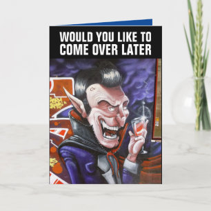 HALLOWEEN WITZIGE DRACULA-GRÜßKARTEN KARTE