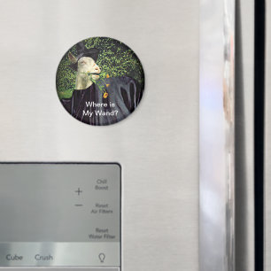 Halloween Wizard Goat Magnet
