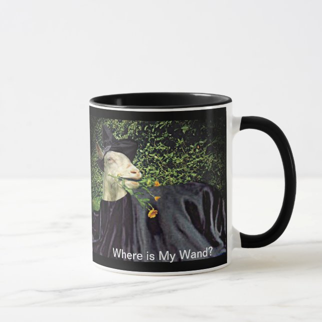 Halloween Wizard Goat Tasse (Rechts)