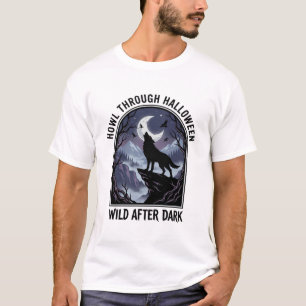 Halloween Wolf Moon Wildnis T-Shirt