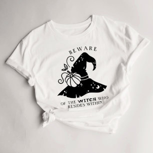 Halloween Womens-T - Shirt hüten sich vor der Hexe