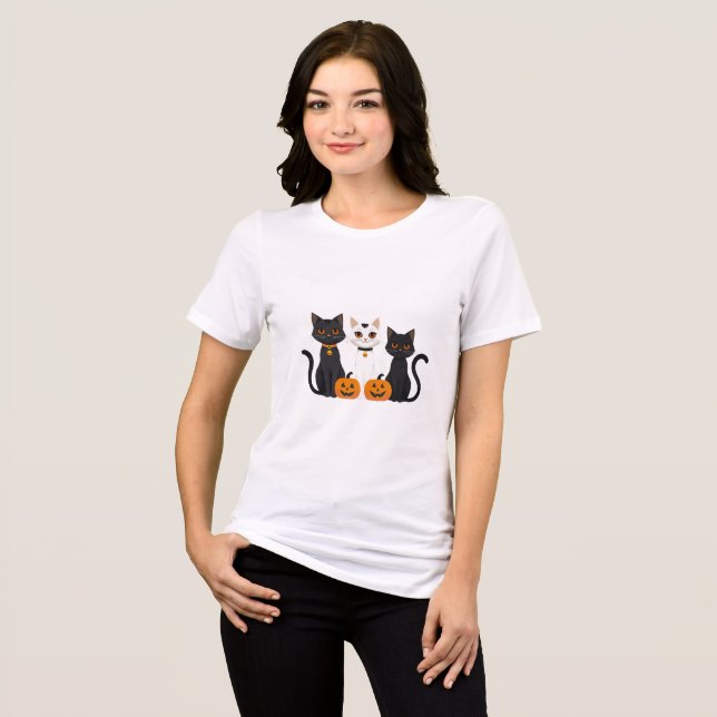 Halloween Women's T - Shirt - Niedliches Design (Vorderseite voll)