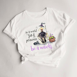 Halloween Womens Witz T - Shirt Witchy Cauldron