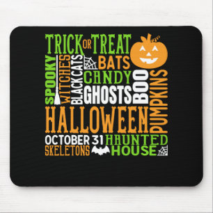 Halloween Word Jumble Niedlich Spirit Pumpkin Mousepad