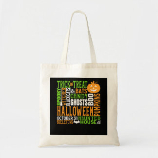 Halloween Word Jumble Niedlich Spirit Pumpkin Tragetasche