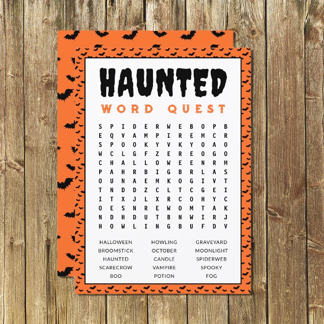 Halloween Word Search Game | Spuk Word Games (Von Creator hochgeladen)