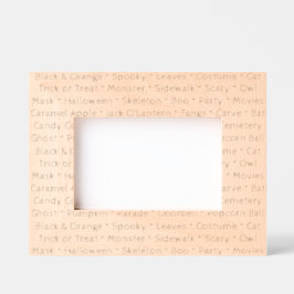 Halloween Words Picture Frame Geätzte Rahmen