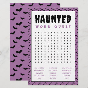 Halloween-Wortsuche-Spiel   Verhextes Wortspiel Briefpapier