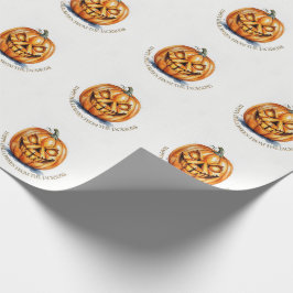Halloween Wrapping Paper - Carved Pumpkin, Custom Geschenkpapier