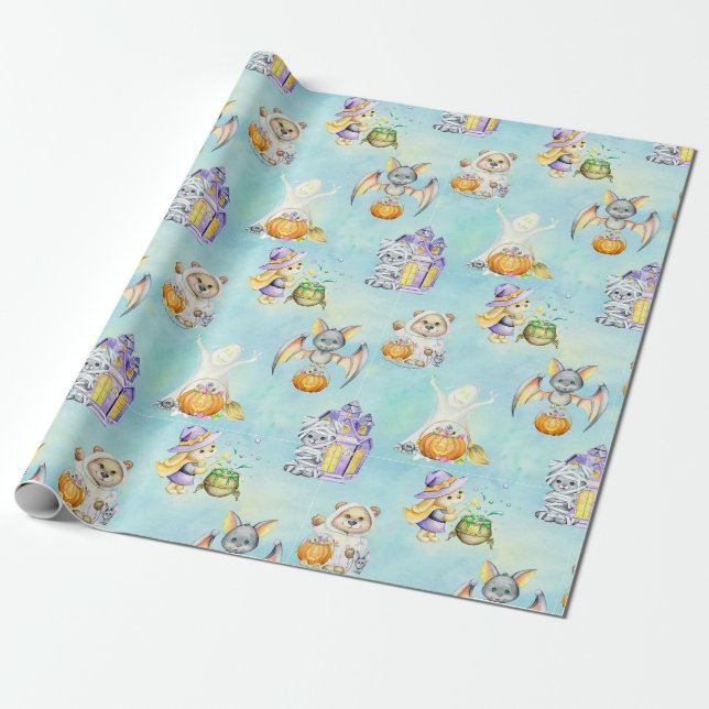 Halloween Wrapping Paper Geschenkpapier (Ungerollt)