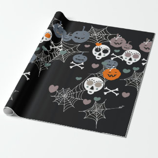 Halloween wrapping paper geschenkpapier