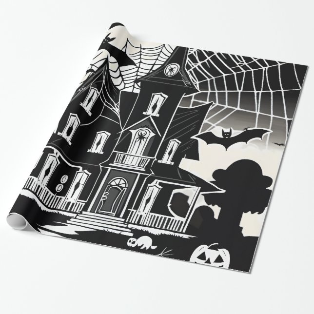 Halloween Wrapping Paper Geschenkpapier (Ungerollt)