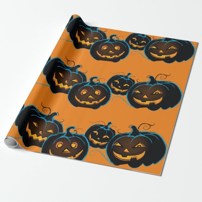 Halloween Wrapping Paper Geschenkpapier (Ungerollt)