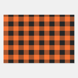 Halloween wrapping paper| Orange  Geschenkpapier Set