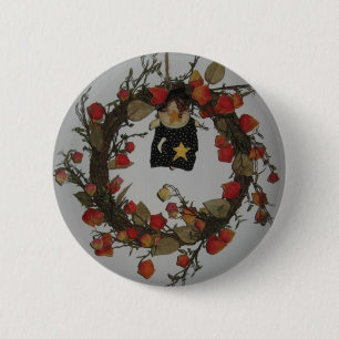 Halloween Wreathe Button