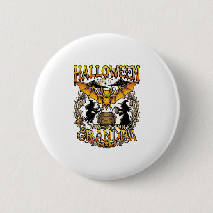 Halloween-Wünsche Opa Fledermaus Hexen Kessel_1 Button