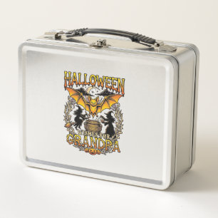 Halloween-Wünsche Opa Fledermaus Hexen-Kessel_1 Metall Brotdose