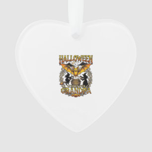 Halloween-Wünsche Opa Fledermaus Hexen-Kessel_1 Ornament