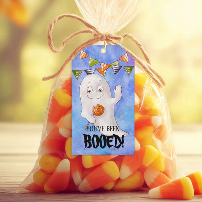 Halloween wurde dir gebohrt geschenkanhänger (You've been booed! Personalized Halloween Gift Tag)