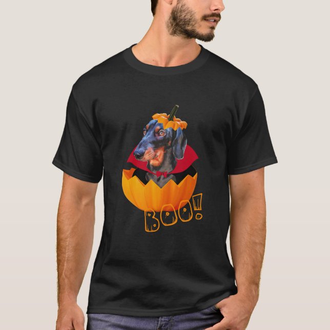 Halloween-Wurstkürbis T-Shirt (Vorderseite)