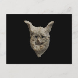 Halloween x Alte Skulptur Postkarte