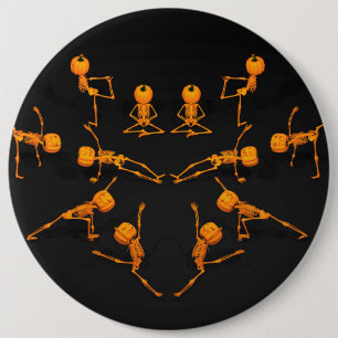 Halloween-Yoga-Klasse Button